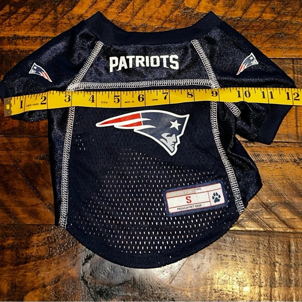 NEW Little Earth Patriots Navy Blue Dog Jersey Sz Small